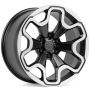 Легковой диск Skill Wheels SV306 9x20 6x139,7 ET19 77,8 графит + полированный обод