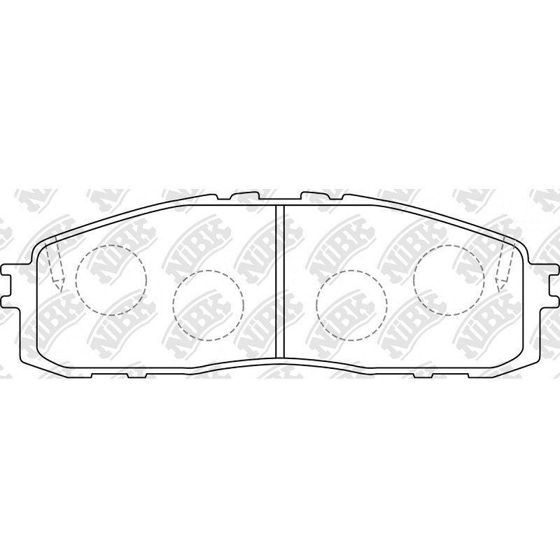 NiBK PN1142 Toyota дисковые, задняя ось