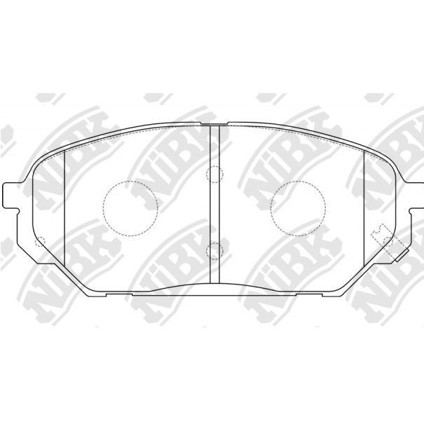 NiBK PN0456 Hyundai дисковые, передняя ось